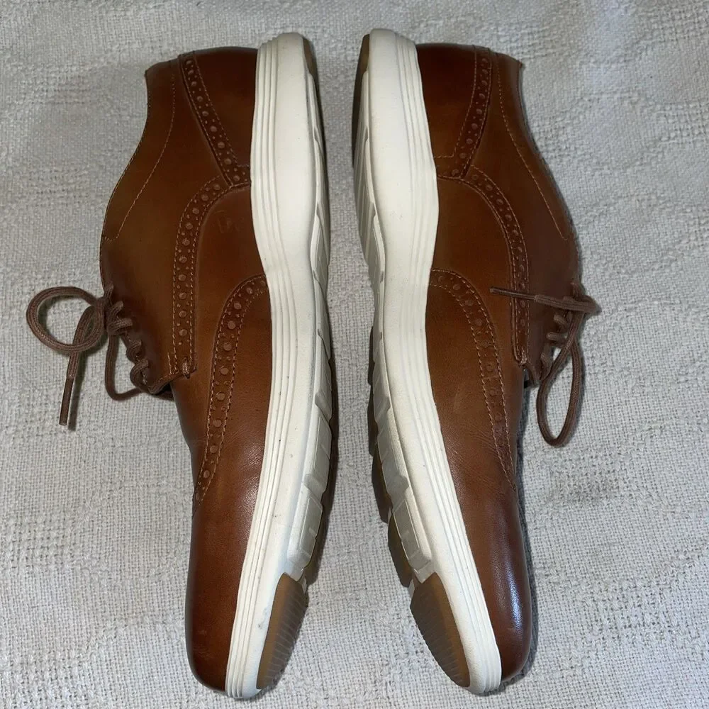 Cole Haan Grand O’s Men’s Casual Wingtips Size 13 M Brown Leather Athleisure